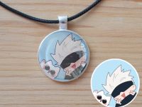 Кулон Годжо Jujutsu Kaisen №945-0249, 25мм, з чорним шнурком