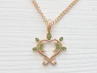 Кулон Genshin Impact Дендро елемент №0018, зі стразами