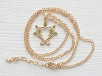 Кулон Genshin Impact Дендро елемент №0018, зі стразами