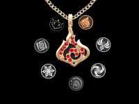 Кулон Genshin Impact Піро елемент №0019, зі стразами