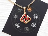 Кулон Genshin Impact Піро елемент №0019, зі стразами