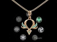 Кулон Genshin Impact Анемо елемент №0020, зі стразами