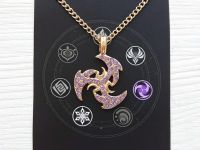 Кулон Genshin Impact Електро елемент №0022 , зі стразами