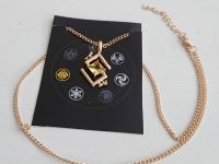 Кулон Genshin Impact Гео елемент №0023, зі стразами