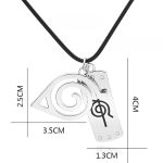 Кулон Naruto , №0015 двойной со шнурком, знаки Деревни Скрытого Листа