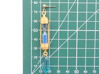 Серьга и 2 клипсы Ванітас Vanitas no Carte №0047 (золото и синий)