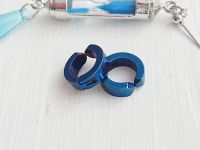 Сережка та 2 кліпси Ванітас Vanitas no Carte №0048 (платина та синій)