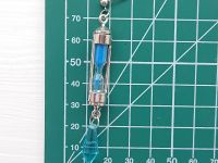 Сережка та 2 кліпси Ванітас Vanitas no Carte №0048 (платина та синій)