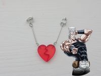 Серьги-клипсы Половинки сердца ДжоДжо Jojo's Bizarre Adventure №0050 , 1 пара