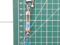 Сережка-кліпса та 2 кліпси Ванітас Vanitas no Carte №0053 (платина та синій)