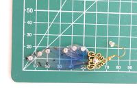 Серьги Крылья сине-прозрачные Шинобу Кочо Demon Slayer №0060