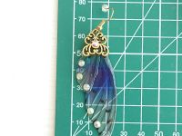 Сережки Крила зелено-сині Шінобу Кочо Demon Slayer №0061