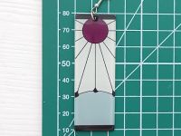 Серьги Танджиро Камадо Клинок, рассекающий демонов №0009-5 Kimetsu no Yaiba (швензы крючки), 1 пара