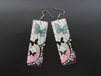 Сережки Шінобу Кочо Клинок, що розсікає демонів №0009-6 Kimetsu no Yaiba, Demon Slayer (швензи гачки)