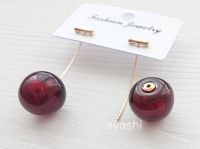 Сережки Вишні темні ДжоДжо Jojo's Bizarre Adventure №0032-2 , 1 пара