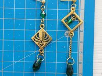 Сережки Анемо Genshin Impact №0026 (швензи гвоздики), 1 пара