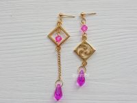 Сережки Електро Genshin Impact №0028 (швензи гвоздики), 1 пара