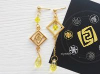 Сережки Геншин Імпакт Гео Genshin Impact №0029 швензи гвоздики, 1 пара