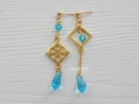 Сережки Кріо Genshin Impact №0031 (швензи гвоздики), 1 пара