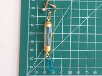 Сережка-кліпса та 2 кліпси Ванітас Vanitas no Carte №0053 (золото та синій)