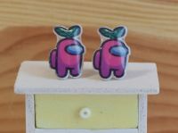 Серьги-гвоздики Among Us акриловые 1 пара 0003