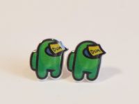 Серьги-гвоздики Амонг Ас Among Us акриловые 1 пара 0004