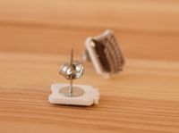 Сережки Attack on Titan герб розвідкорпусу Атака титанів №0011-1 (швензи цвяхи), 1 пара