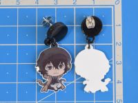 Серьги-гвоздики 0001 Bungou  Stray Dogs Дазай , акриловые 1 пара