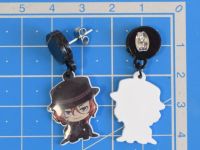 Сережки-гвоздики 0002 Bungou Stray Dogs Чуя, акрилові 1 пара