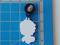 Сережки-гвоздики №0012 Bungou Stray Dogs Акутагава акрилові 1 пара