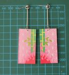 Сережки Незуко Камада Клинок, що розсікає демонів №0009-4 Kimetsu no Yaiba, Demon Slayer (швензи цвяхи), 1 пара