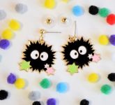 Серьги-гвоздики №0008 Spirited Away ,Сусуватари  1 пара