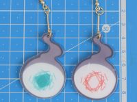 Сережки-гачки №0006 Toilet-bound Hanako-kun , Хакудзьодаї, 1 пара