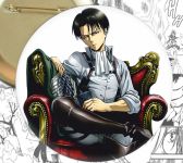 Значок Атака Титанов Леви аниме Attack on Titan 000609