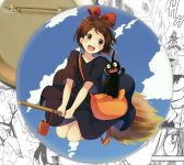Круглый значок аниме Kiki's Delivery Ведьмина служба доставки 000711 