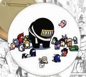 Значок Моя Геройська академія в стилі Амонг Ас Among Us Boku no Hero Academia 000790