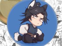 Круглый значок Благословение небожителей Heaven Officials' Blessing 003547