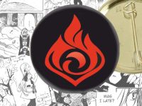 Значок Геншин Імпакт Піро Genshin Impact 44-002498