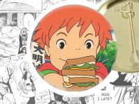 Значок Рибка Поньо на кручі Ponyo on the Cliff by the Sea 44-004242