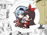 значок Эмбер и Эола Геншин Импакт Genshin Impact 44-003217 