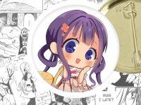 Значок Аой Акане.Toilet-bound Hanako-kun 44-003277 Круглий