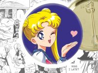 Значок Sailor Moon Сейлор мун 44-003285 Круглий