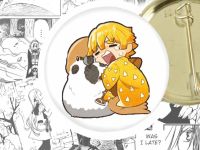 Круглый значок Demon Slayer Зеницу 44-003877