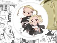 Значок Майкі та Дракен Tokyo Revengers 44-003881 Круглий