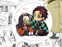 Значок Demon Slayer Танджіро з Незуко 44-004340 Круглий