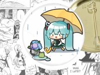 Значок Vocaloid 44-004466 Круглий 