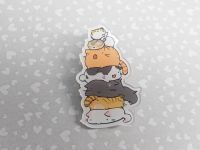 Значок акриловий фігурний Гора котів