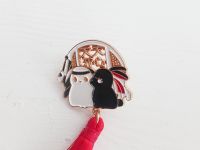 ПИН-0007-106 Значок Кролики с красной кисточкой Mo Dao Zu Shi Магистр дьявольского культа,