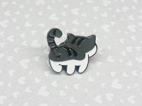 Значок Кот с жопкой фигурный застежкой-пином ПИН-0007-12