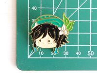 ПИН-0012-33 Значок Genshin Impact Геншин Импакт Венти  фигурный с застежкой-пином